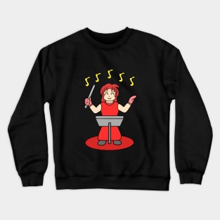 Cute music conductor girl Crewneck Sweatshirt